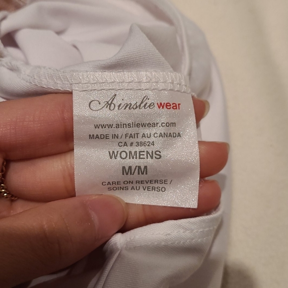 Ainsliewear Bianca mesh white ballet leotard - Picture 5 of 5